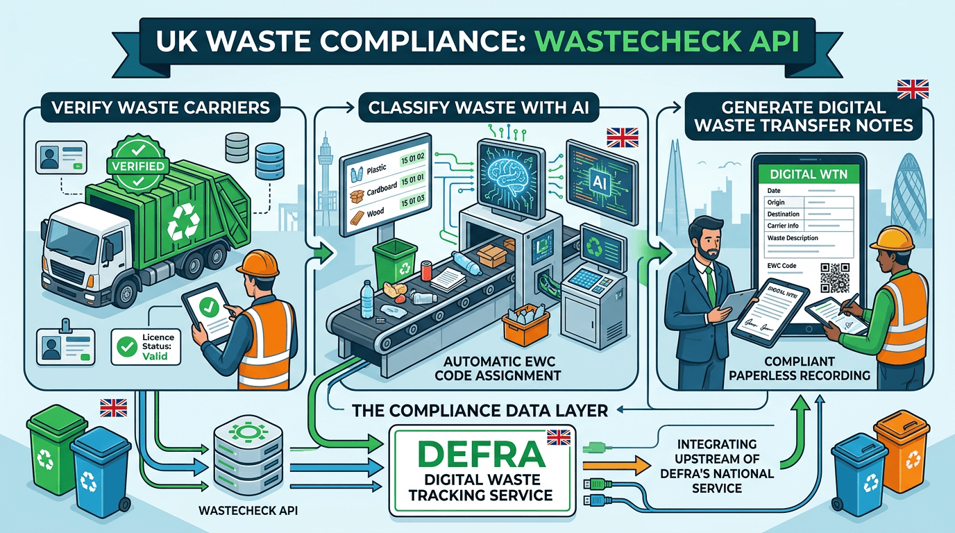Introducing WasteCheck: UK Waste Compliance Infrastructure for Developers